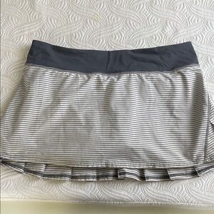 Lulu Lemon Striped Ruffled Women's Tennis Skirt